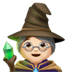 🧙🏻‍♀️ woman mage: light skin tone display on Apple